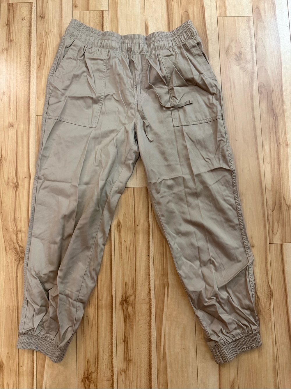 George Tan Women's Cargo Jogger Pants with Elastic Cuffs